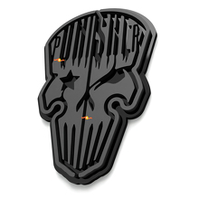 Plaques d'aile Skull Punisher Badge de hayon Emblème 3D 2