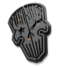Plaques d'aile Skull Punisher Badge de hayon Emblème 3D 4