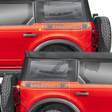 Autocollants Décalcomanies Graphiques Latérales Arrière Sasquatch pour Ford Bronco Black Diamond 3