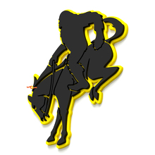 Badge d'aile Bronco Yeti on Horse Emblème de hayon Badge 3D 6