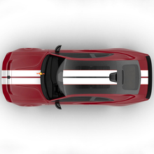 Autocollant en vinyle décalcomanie Sixpack à bandes centrales doubles décalage rallye pour capot Dodge Charger Daytona 2
