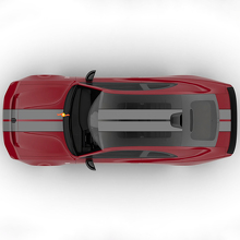 Autocollant en vinyle décalcomanie Sixpack à bandes centrales doubles décalage rallye pour capot Dodge Charger Daytona 3