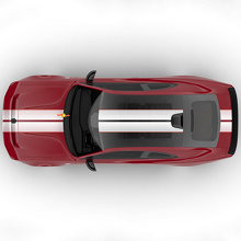 Autocollant Vinyle Rallye Sixpack à Deux Bandes Centrales Décalage Capot 2 pour Dodge Charger Daytona 2