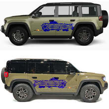 Autocollants vinyle Military Star Splash Side Doors 2 pour Jeep Recon 2