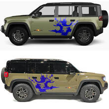 Autocollant en vinyle de portes latérales Skull Deer Splash pour Jeep Recon 2