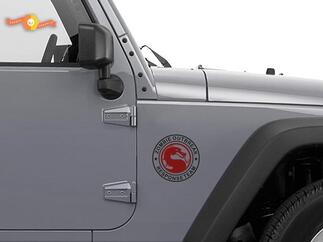 Autocollant Jeep Rubicon Zombie Outbreak Response Team Wrangler Mortal Kombat Sticker