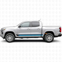 Bandes en vinyle vintage pour portes et bas de caisse Chevrolet Colorado 3e génération 2023-2026_2