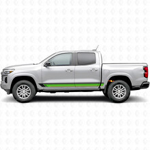 Bandes en vinyle vintage pour portes et bas de caisse Chevrolet Colorado 3e génération 2023-2026_3
