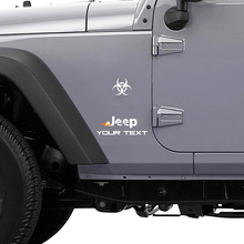 Autocollant Vinyle Logo Réponse à une Épidémie de Zombies pour Jeep Wrangler Rubicon_2