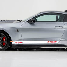 Autocollants de bas de caisse GT500 Shelby pour Ford Mustang 2