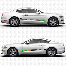 Autocollant vinyle à bandes aérodynamiques sur porte latérale V8 5,2L suralimenté pour Ford Mustang 2014-2024_2