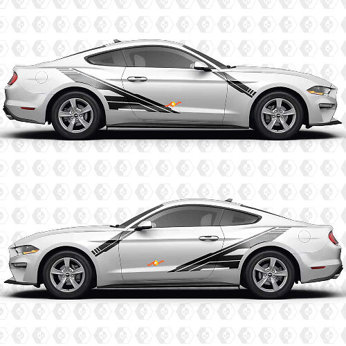 Autocollant en vinyle Decal pour Portes latérales Forward Slash pour Musclecar Musclecarmodel