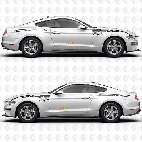 Autocollants et décalcomanies en vinyle Aero Flow pour ailes et panneaux arrière pour muscle car MusclecarModel