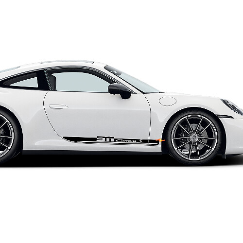 Autocollant Vinyle Bande Latérale Porte 911 Carrera S pour Porsche 911