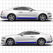 Autocollant vinyle à bandes larges latérales pour porte de muscle car Musclecarmodel 2