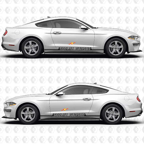 Kit de décalcomanies en vinyle de bandes latérales pour porte Shelby GT350R pour muscle car Musclecarmodel S550_1