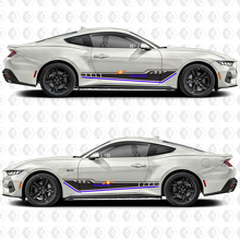Autocollants en vinyle bandes de course triples pour porte latérale Musclecar Musclecarmodel 2
