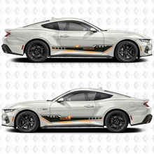 Autocollants en vinyle bandes de course triples pour porte latérale Musclecar Musclecarmodel 3