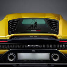 Autocollants vinyle graphiques arrière fenêtre Lamborghini Bull pour Lamborghini Huracan Evo 2
