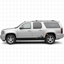 Bandes Vinyles Montagne pour Portière & Bas de Caisse pour Chevrolet Suburban GMT900 2007-2014_2