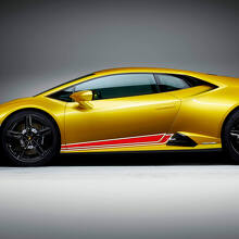 Autocollants Vinyle Bandes Latérales Bas de Porte pour Lamborghini Huracan Evo 2