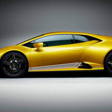 Autocollants Vinyle Bandes Latérales Bas de Porte pour Lamborghini Huracan Evo 3