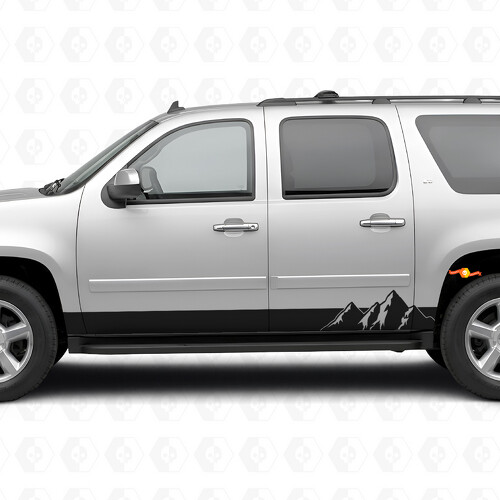 Bandes en vinyle pour portes et bas de caisse Alpine Ridge pour Chevrolet Suburban GMT900 2007-2014