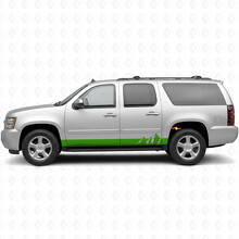 Bandes en vinyle pour portes et bas de caisse Alpine Ridge pour Chevrolet Suburban GMT900 2007-2014_6
