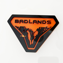 Badge d’aile Mountains Badlands Badge de hayon Emblème 3D 4