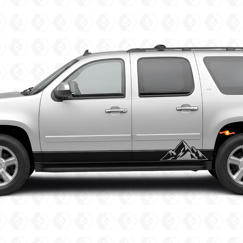 Bandes Vinyle à Couches pour Portières & Bas de Caisses pour Chevrolet Suburban GMT900 2007-2014