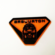 Insignes d'ailes Sasquatch Yeti Emblème de porte arrière Badge 3D 8