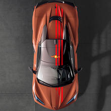 Kit d'autocollants en vinyle bandes supérieures drapeau US pour Chevrolet Corvette C8_3