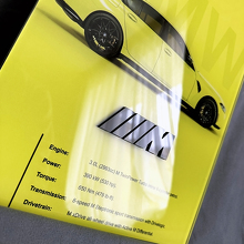 Panneau artistique mural de garage en acrylique brillant BMW M3 G80 4