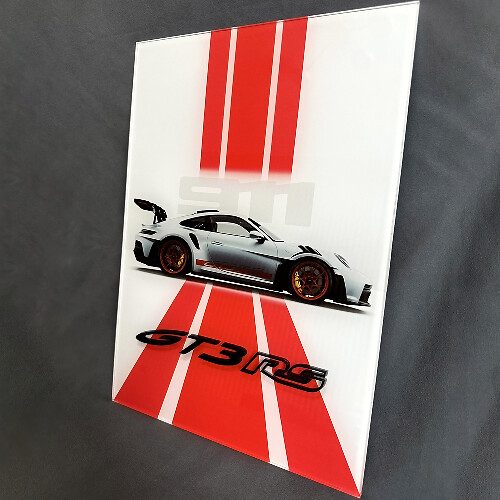 GT3 RS GT3RS Panneau Mural d'Art de Garage en Acrylique Brillant