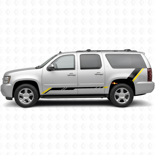 Bandes Vinyle Accent Montant de Porte & Quart Arrière pour Chevrolet Suburban GMT900 2007-2014_1