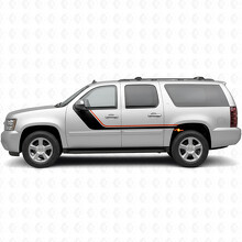 Bandes vinyle accent supérieures balayantes pour porte et quart arrière pour Chevrolet Suburban GMT900 2007-2014_2
