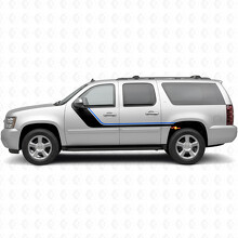 Bandes vinyle accent supérieures balayantes pour porte et quart arrière pour Chevrolet Suburban GMT900 2007-2014_3