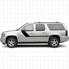 Bandes vinyle accent supérieures balayantes pour porte et quart arrière pour Chevrolet Suburban GMT900 2007-2014_4