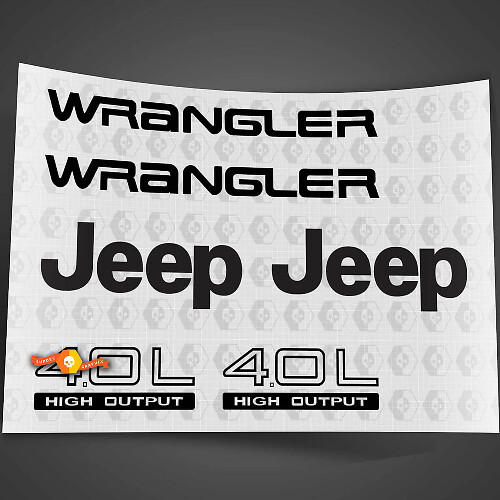 Autocollants et décalcomanies 4.0L pour JEEP WRANGLER