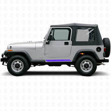 Autocollant bande de course topographique latérale pour Jeep Wrangler YJ 1987-1995_2