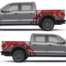 Abstract Graphics Text Side Doors Rear Wings Vinyl Decal Sticker for Ford F-150 6