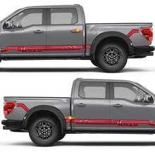 Mountains Vintage Off Road Stripe Side Doors Vinyl Decal Sticker for Ford F-150 3