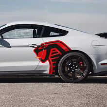 Cobra Side 2 colors Decals Stickers for Ford Mustang GT350 GT500 Shelby 3
