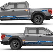 Autocollant Vinyl Performance Industrial Line Graphique Bas de Caisse Aile Arrière pour Ford F-150 3