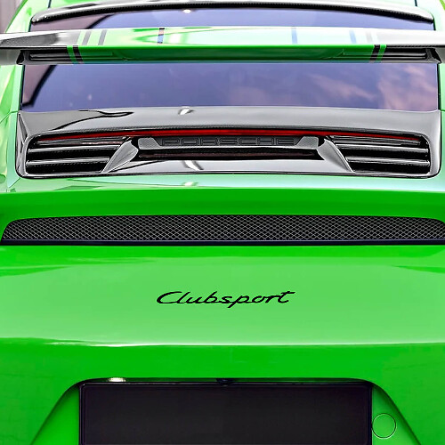 Autocollant vinyle arrière Clubsport pour Porsche 911