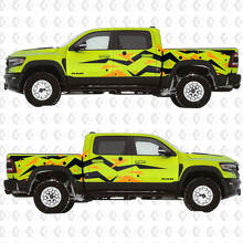 Kit de décalcomanies latérales en vinyle graphique abstrait géométrique pour Dodge RAM 1500 TRX_2