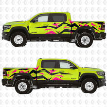 Kit de décalcomanies latérales en vinyle graphique abstrait géométrique pour Dodge RAM 1500 TRX_3