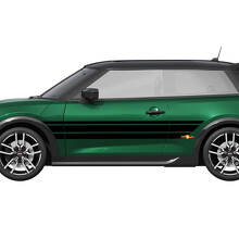 Autocollant en vinyle graphique à bandes de course latérales pour Mini Cooper S 3