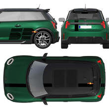 Kit complet de bandes autocollantes vinyle 52 Victory Edition pour Mini Cooper S_2