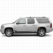 Bandelettes Vinyle en Nid d'Abeille pour Portes et Bas de Caisses Chevrolet Suburban GMT900 2007-2014_2